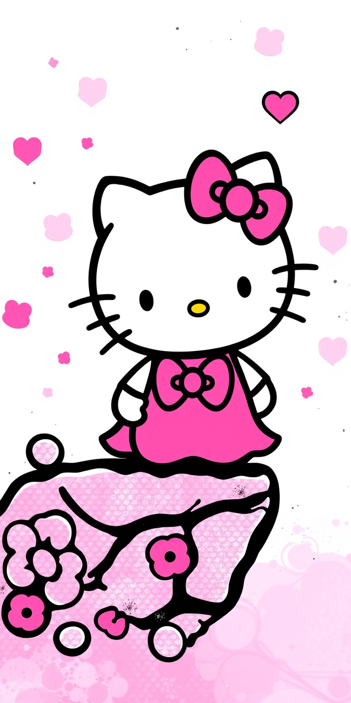 Hello kitty  for android 11 Phone Wallpaper