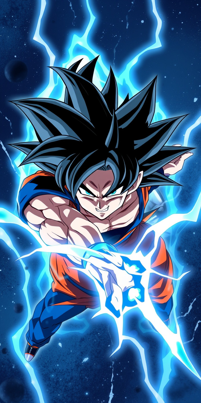 Ultra instinct goku 4 Phone Wallpaper