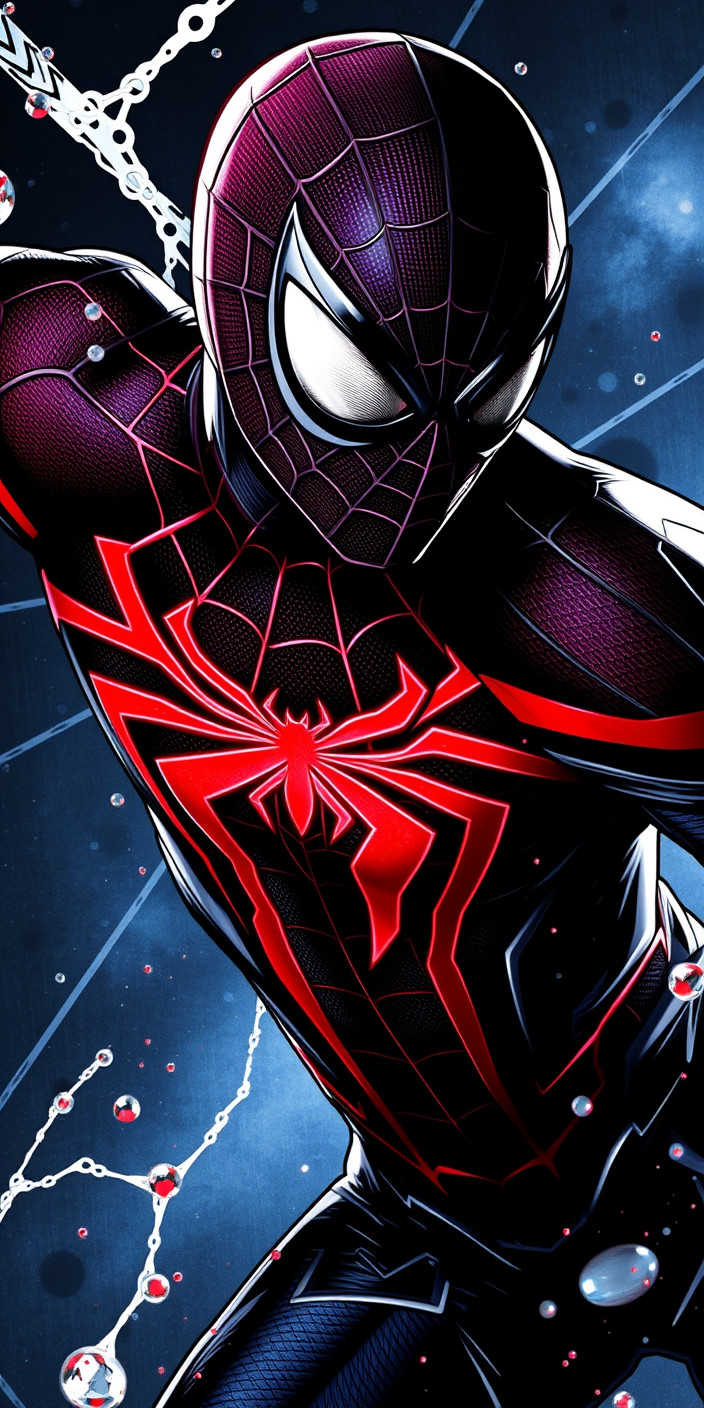 Black spiderman 4 Phone Wallpaper