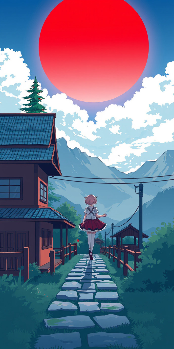 Sayori 6 Phone Wallpaper
