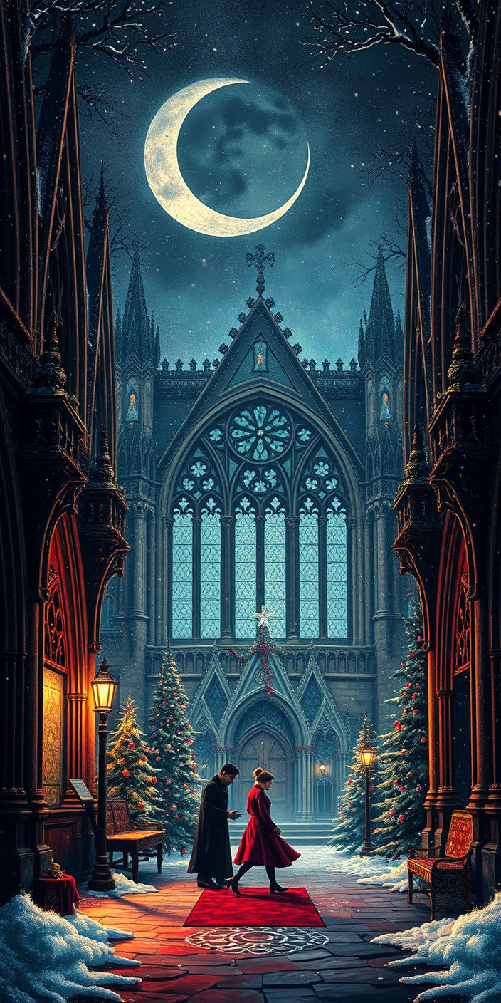 Gothic christmas 13 Phone Wallpaper