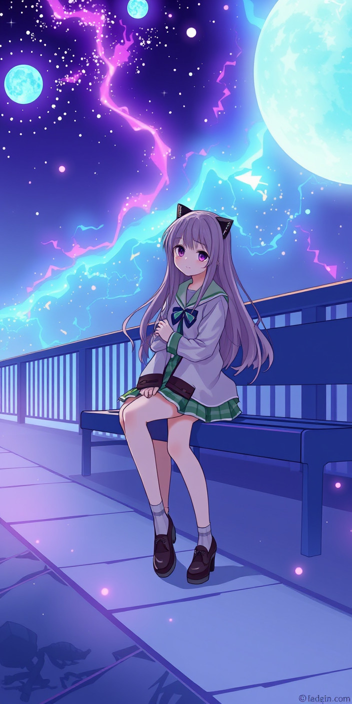 Lofi girl 9 Phone Wallpaper