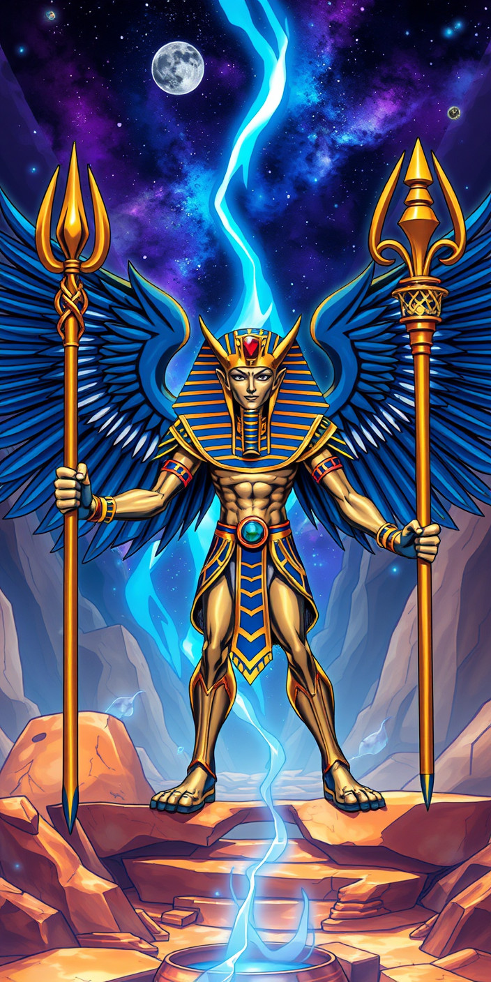 Yugioh egyptian gods 5 Phone Wallpaper