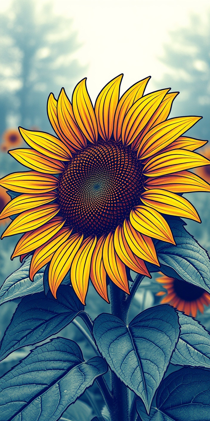 Sunflower aesthetic 12 Phone Wallpaper