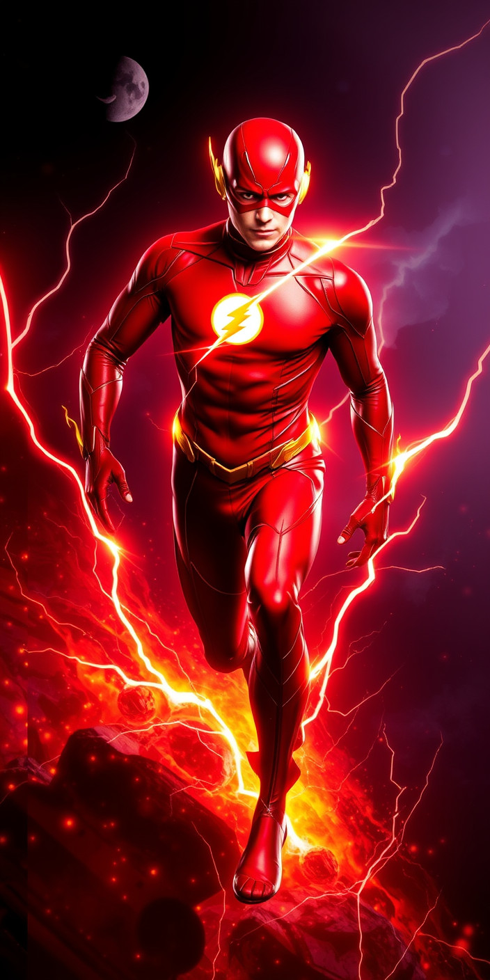 The flash the flash 9 Phone Wallpaper