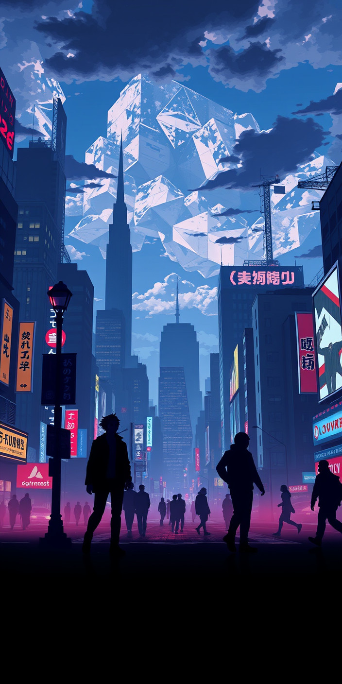 Persona 5 city 1 Phone Wallpaper