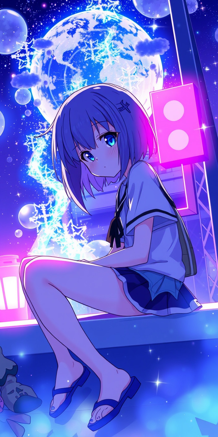Chill anime 5 Phone Wallpaper