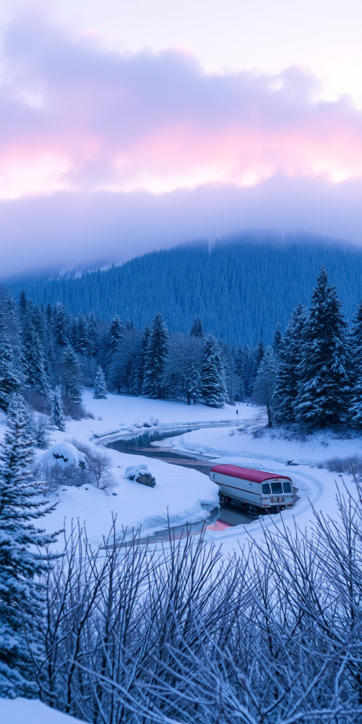 Free winter scenes 7 Phone Wallpaper