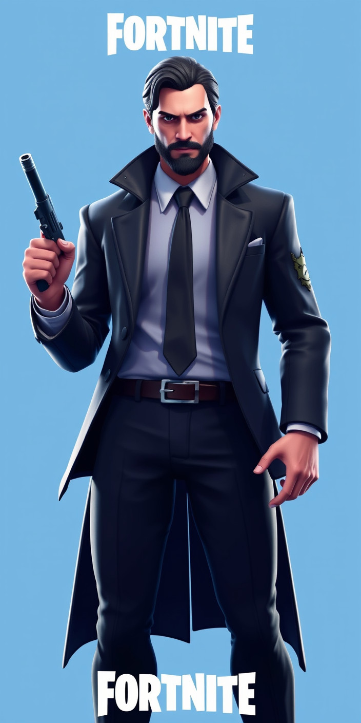 Fortnite john wick 3 Phone Wallpaper