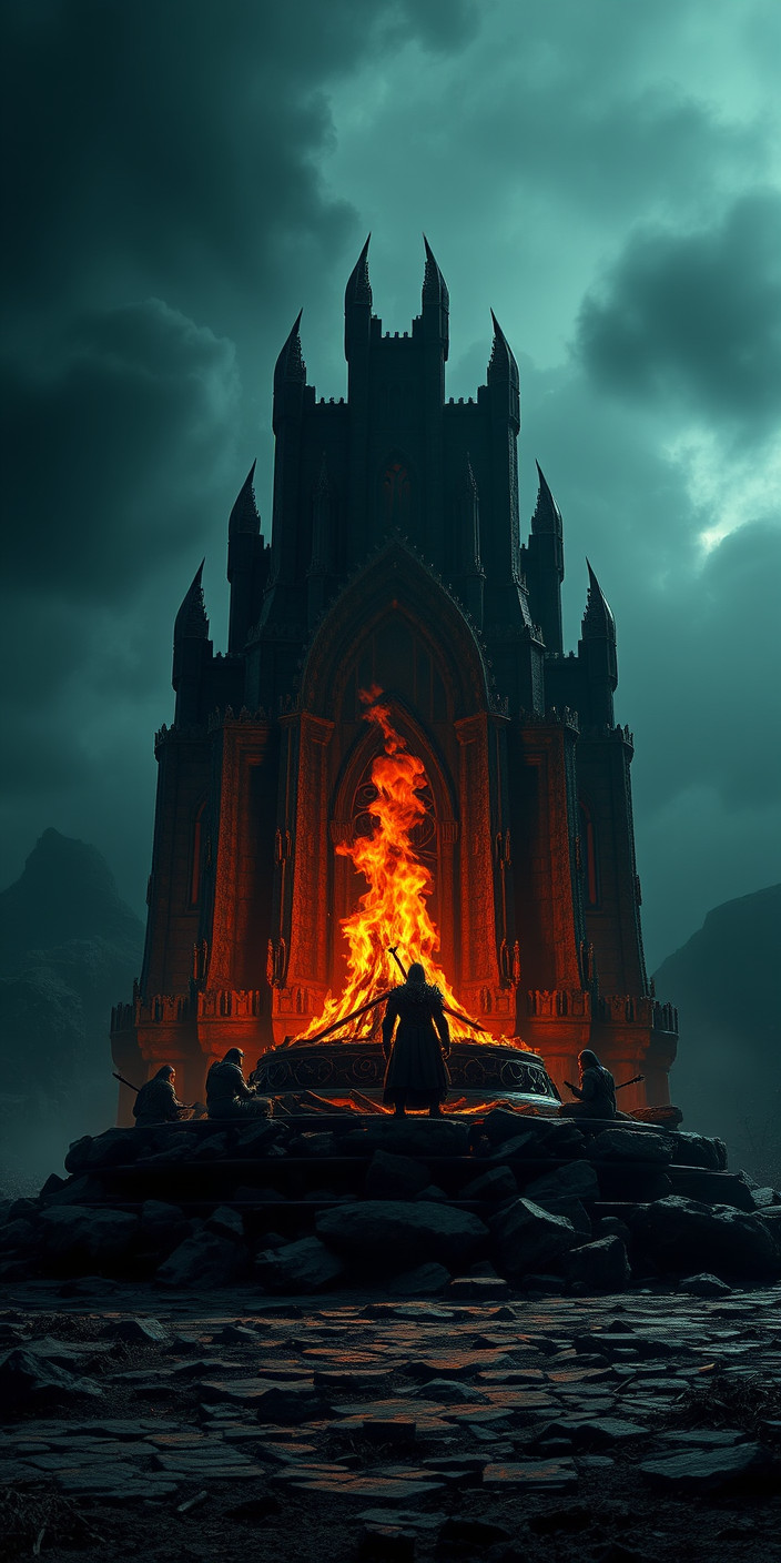 Dark souls bonfire 2 Phone Wallpaper