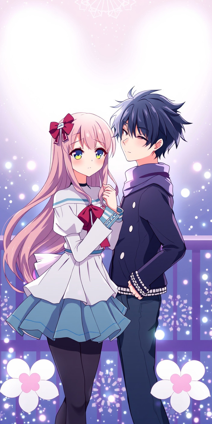 Anime couple 6 Phone Wallpaper