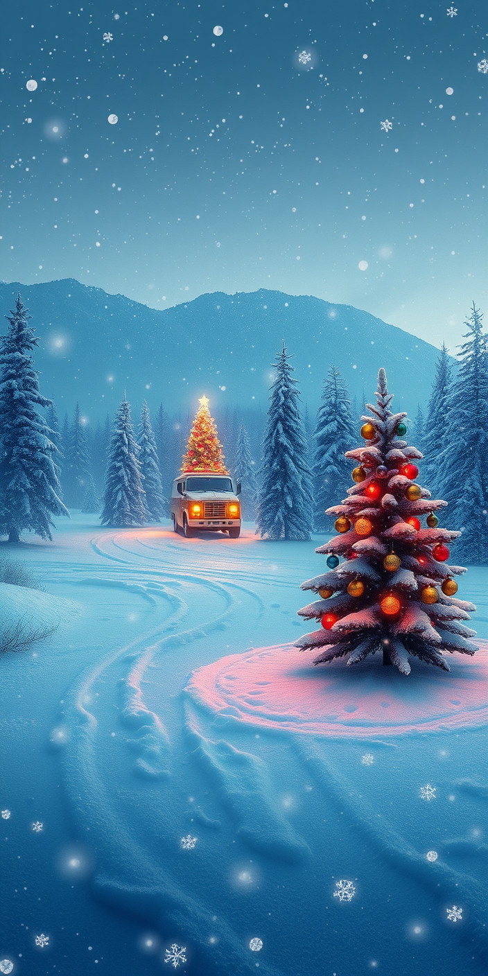 I winter christmas 3 Phone Wallpaper