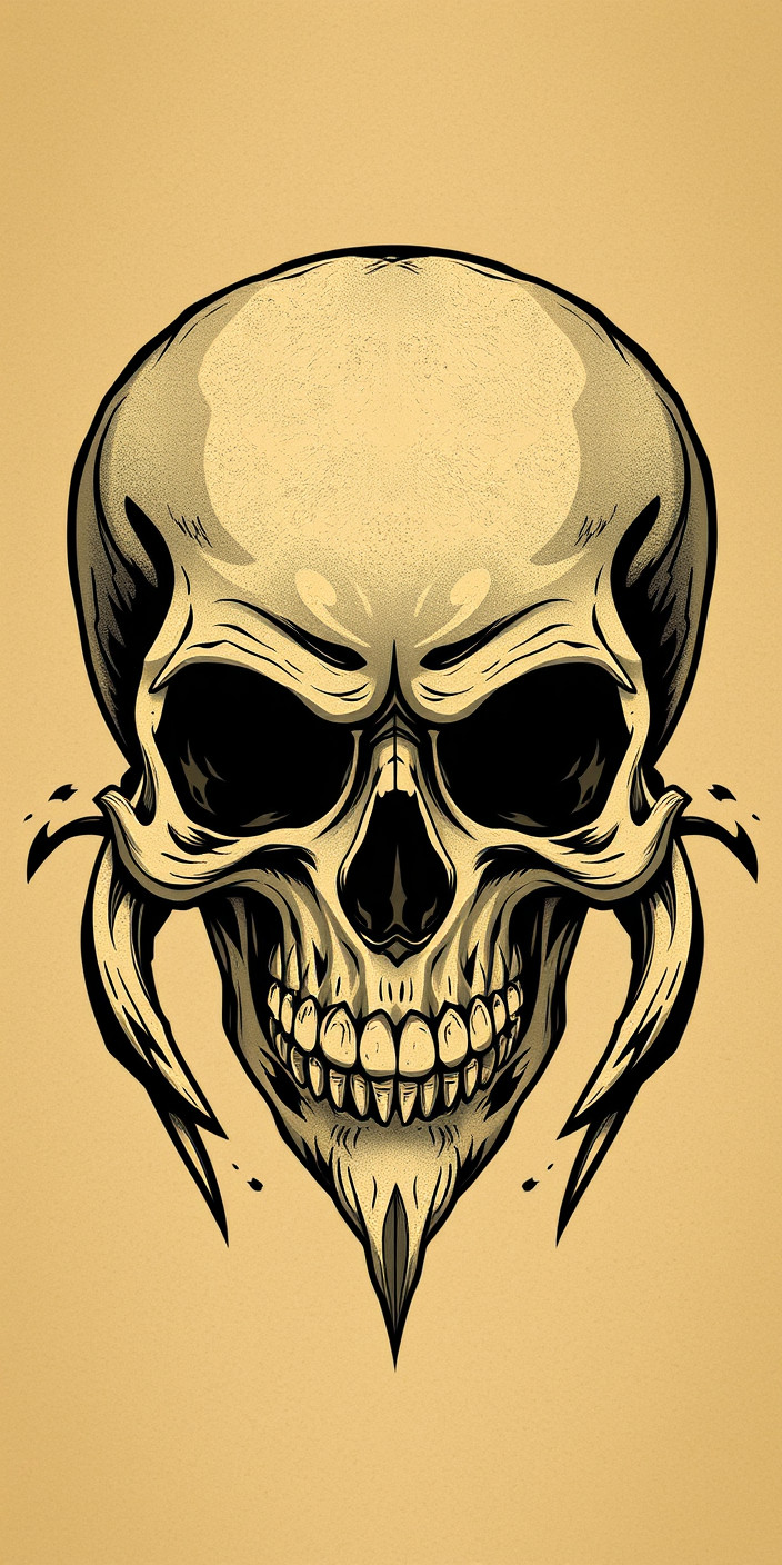 Skull 10 Phone Wallpaper