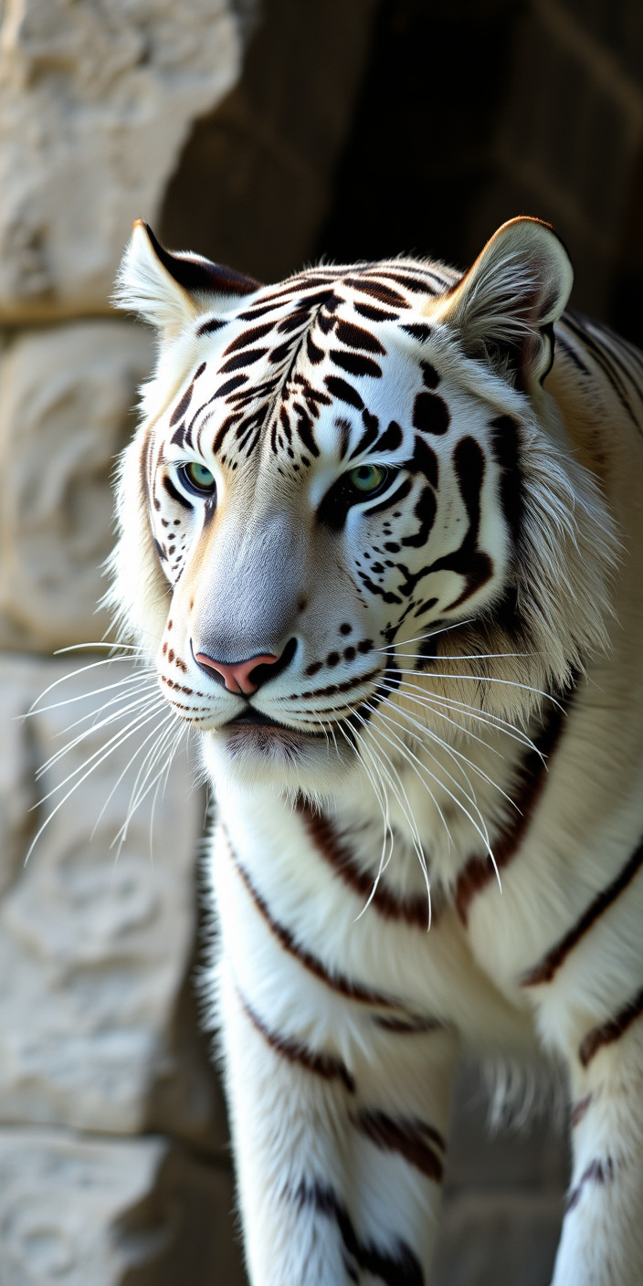 White tiger 2 Phone Wallpaper