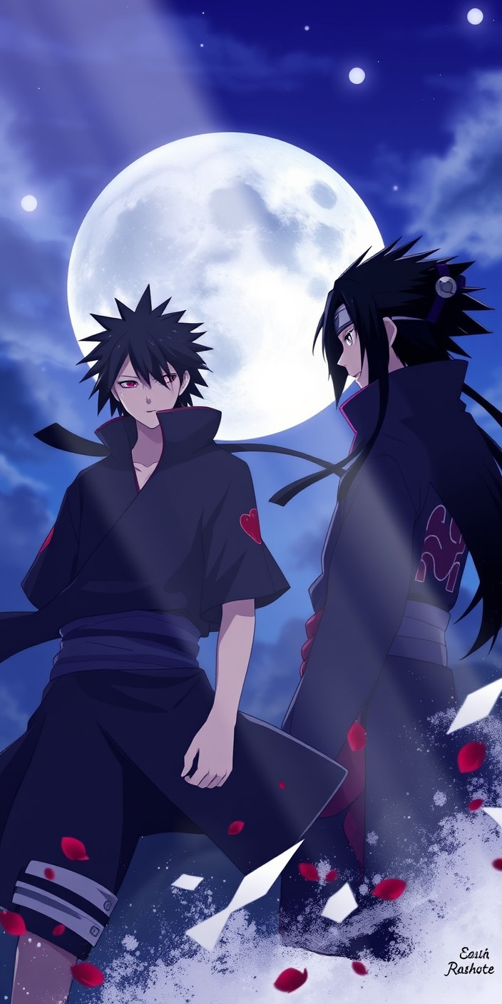 Itachi and sasuke 3 Phone Wallpaper