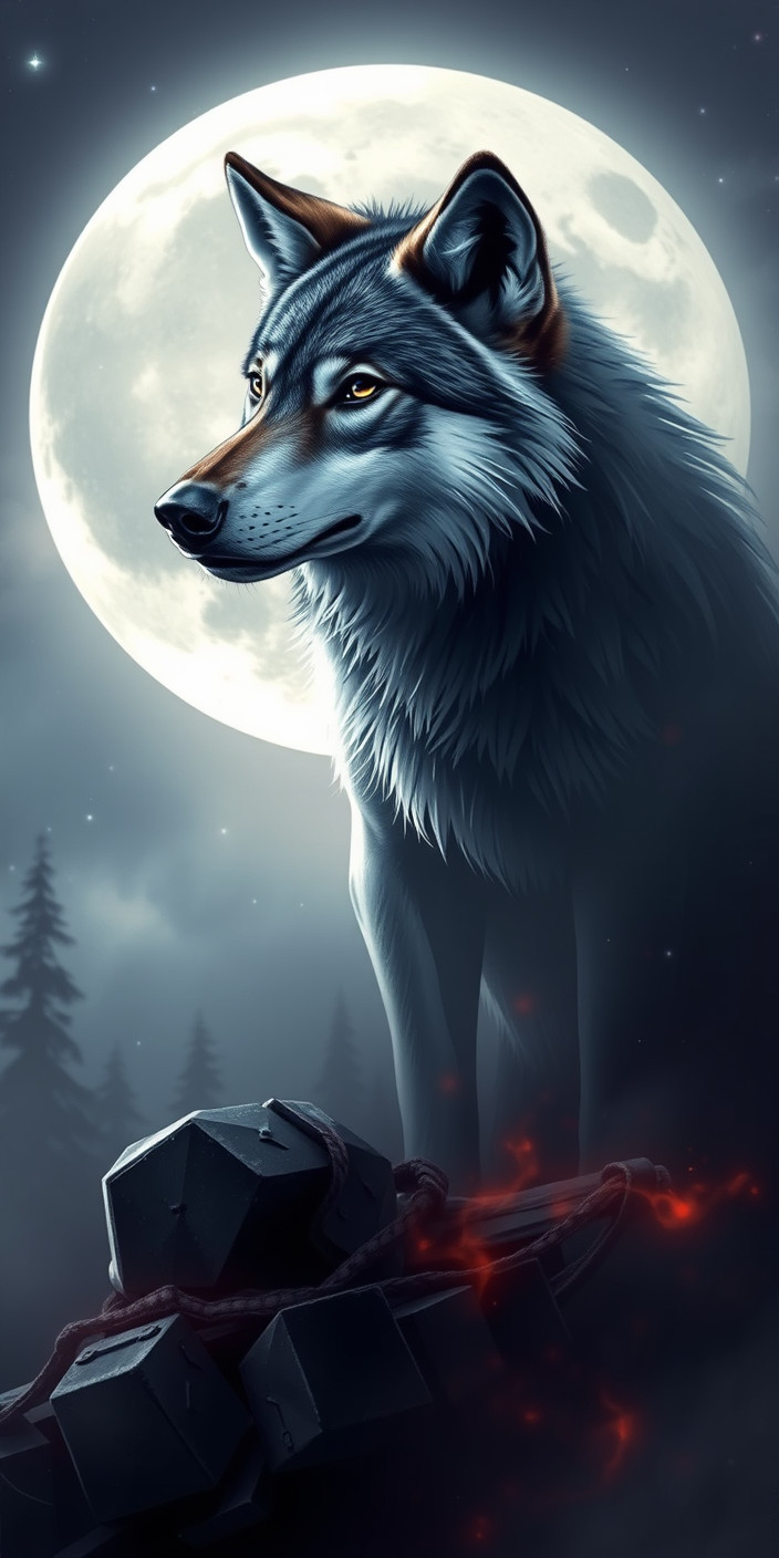 Wolf 3 Phone Wallpaper