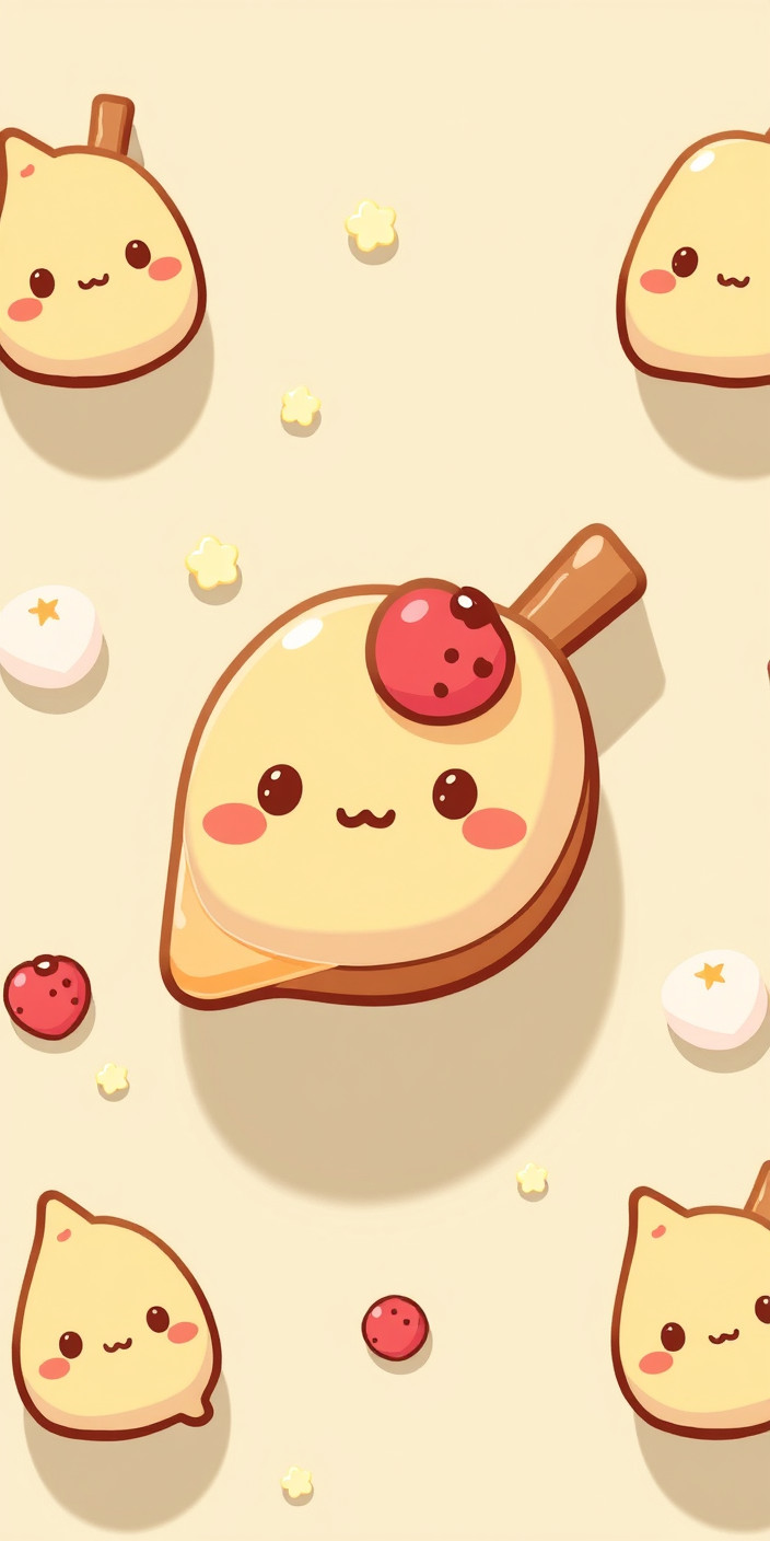 Kawaii food 5 Phone Wallpaper