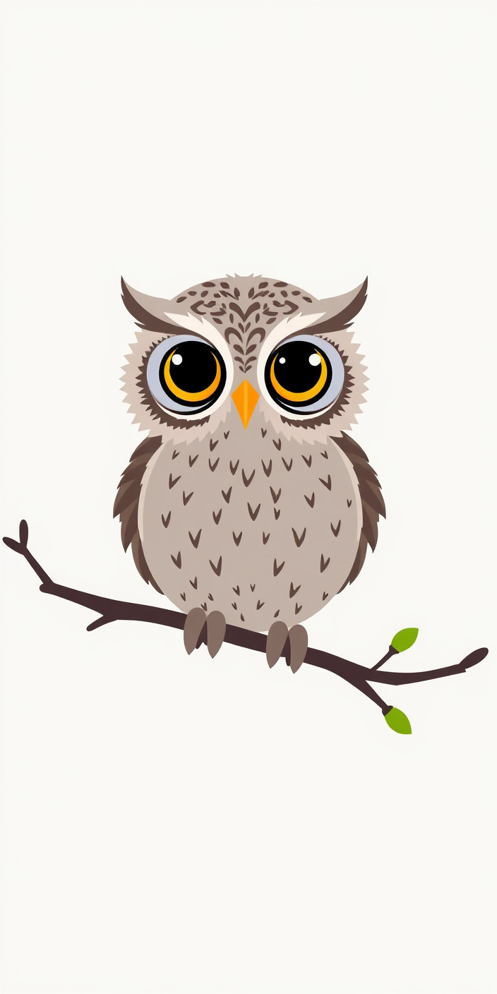 Cute owl 3 Phone Wallpaper