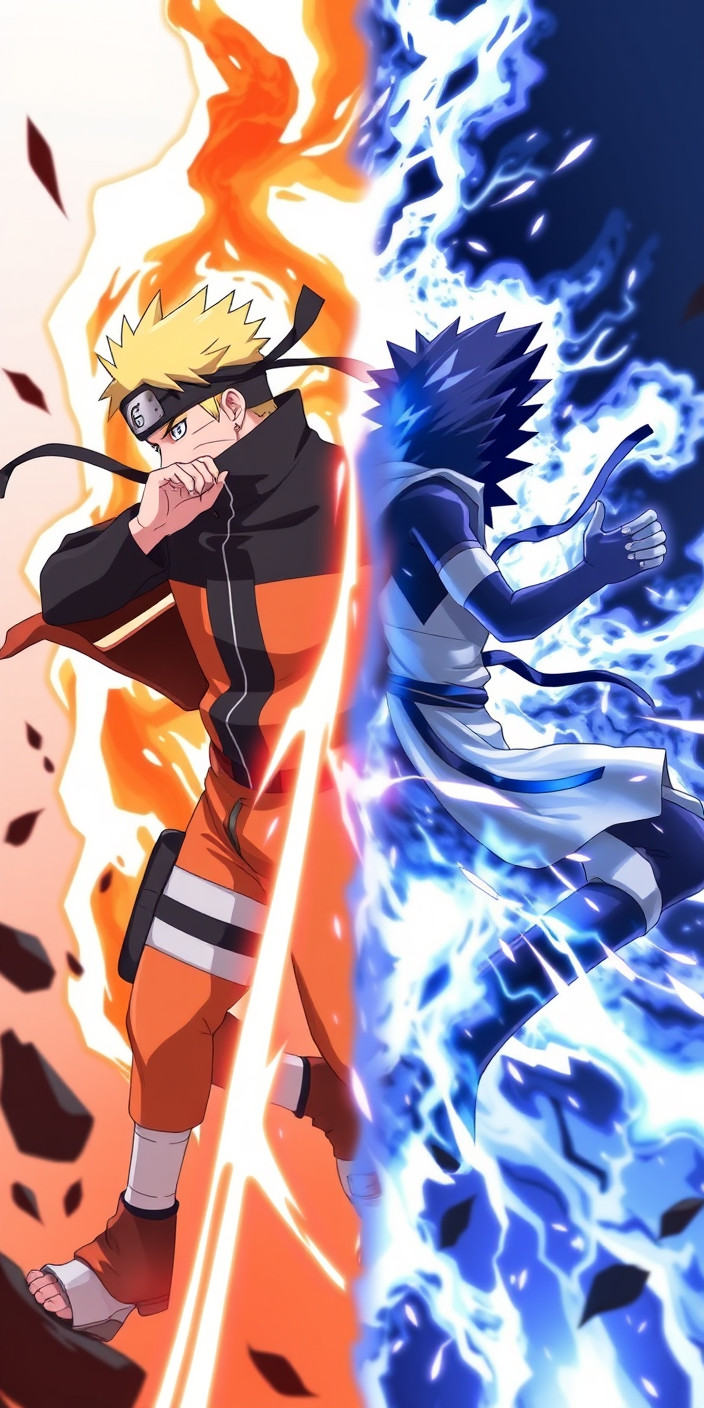 Naruto vs sasuke 5 Phone Wallpaper