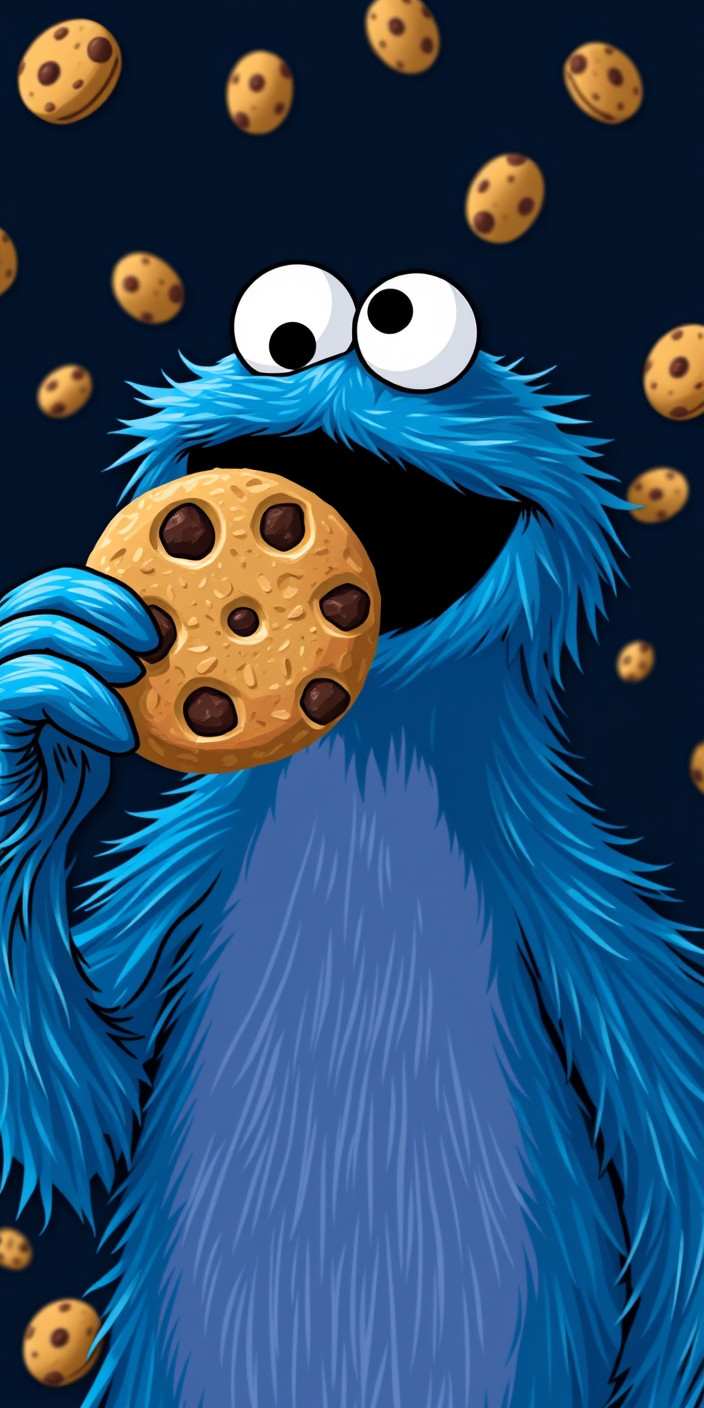 Cookie monster 1 Phone Wallpaper