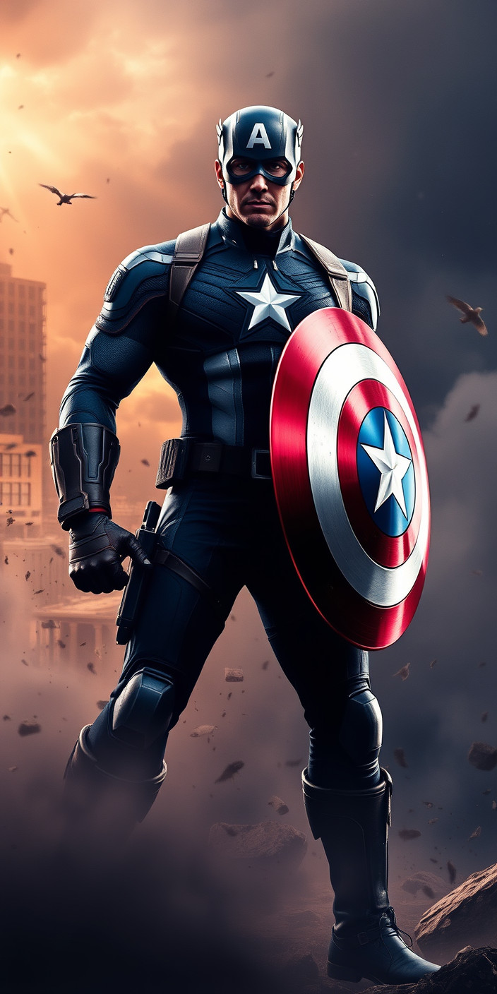 Captain america 8 Phone Wallpaper