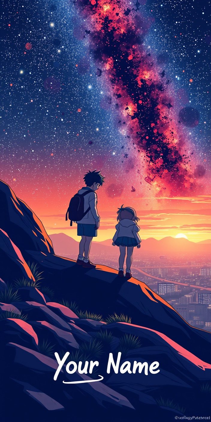 Your name 14 Phone Wallpaper