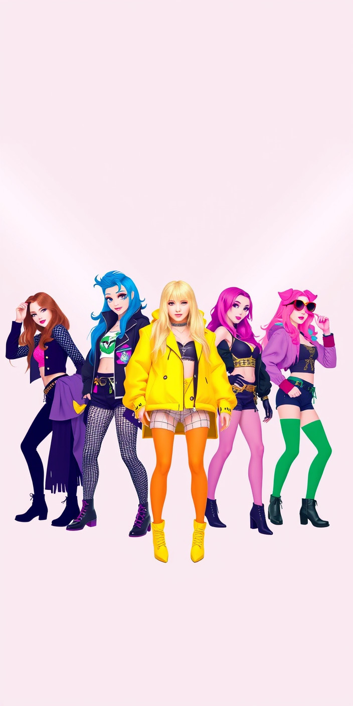 Kda pop stars 5 Phone Wallpaper