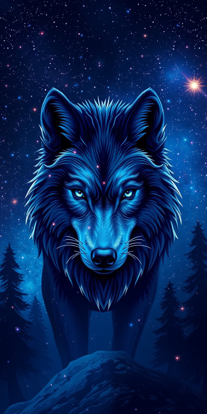 Galaxy wolf 9 Phone Wallpaper