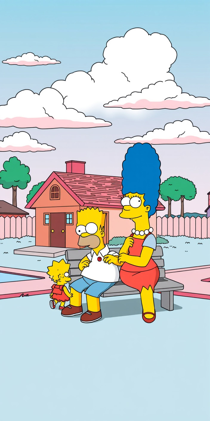 Aesthetic  simpsons 4 Phone Wallpaper