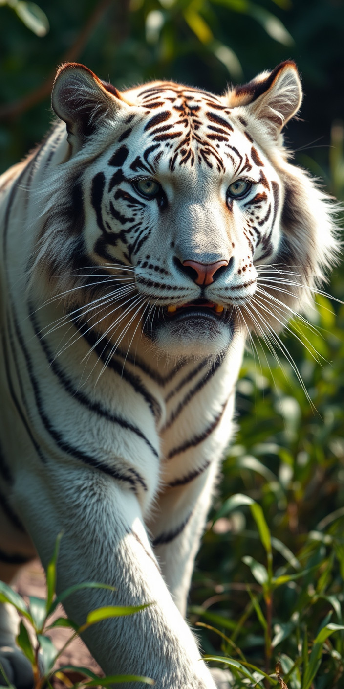 White tiger 1 Phone Wallpaper