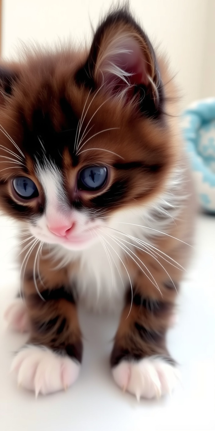 Cute kitten 7 Phone Wallpaper