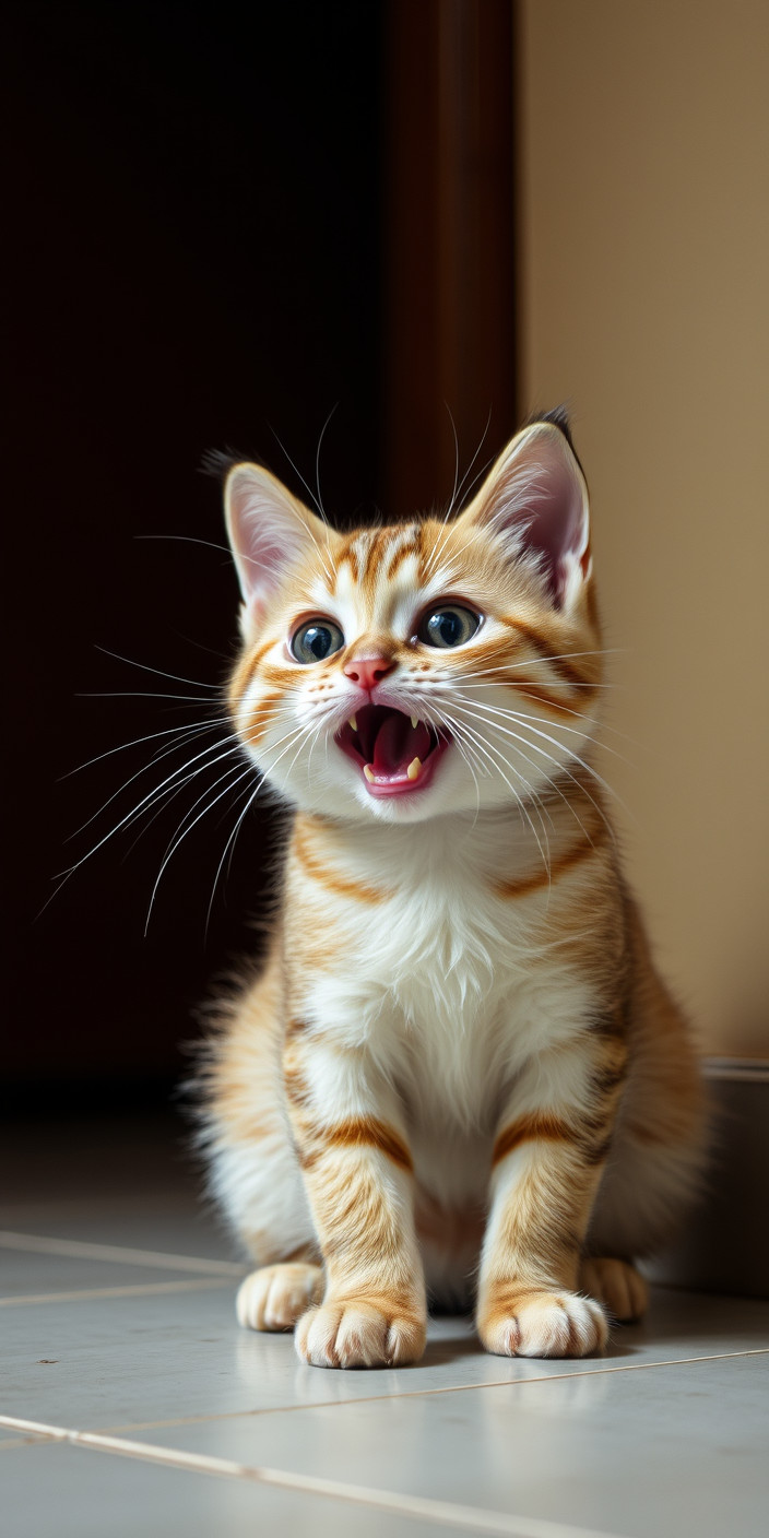 Funny cat 5 Phone Wallpaper