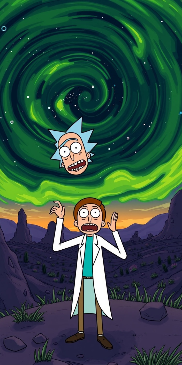 Rick and morty 10 Phone Wallpaper