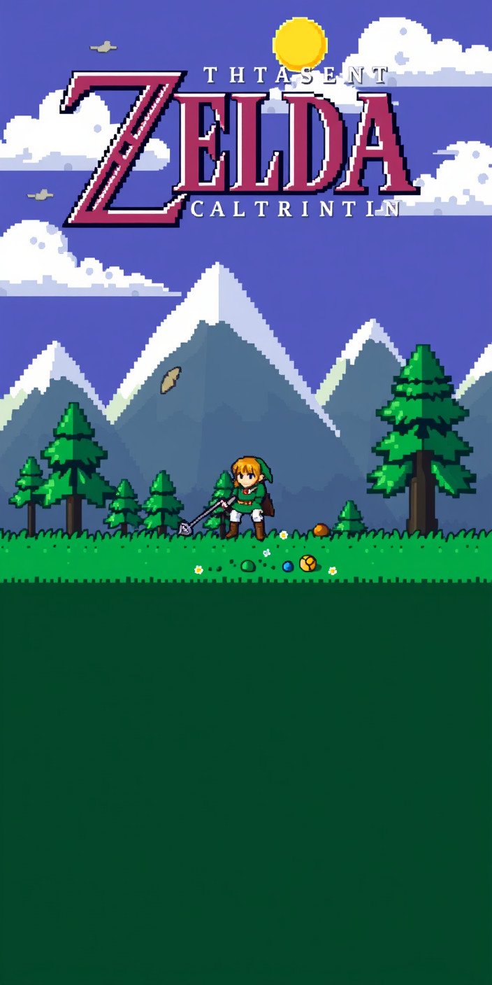 8 bit zelda 7 Phone Wallpaper