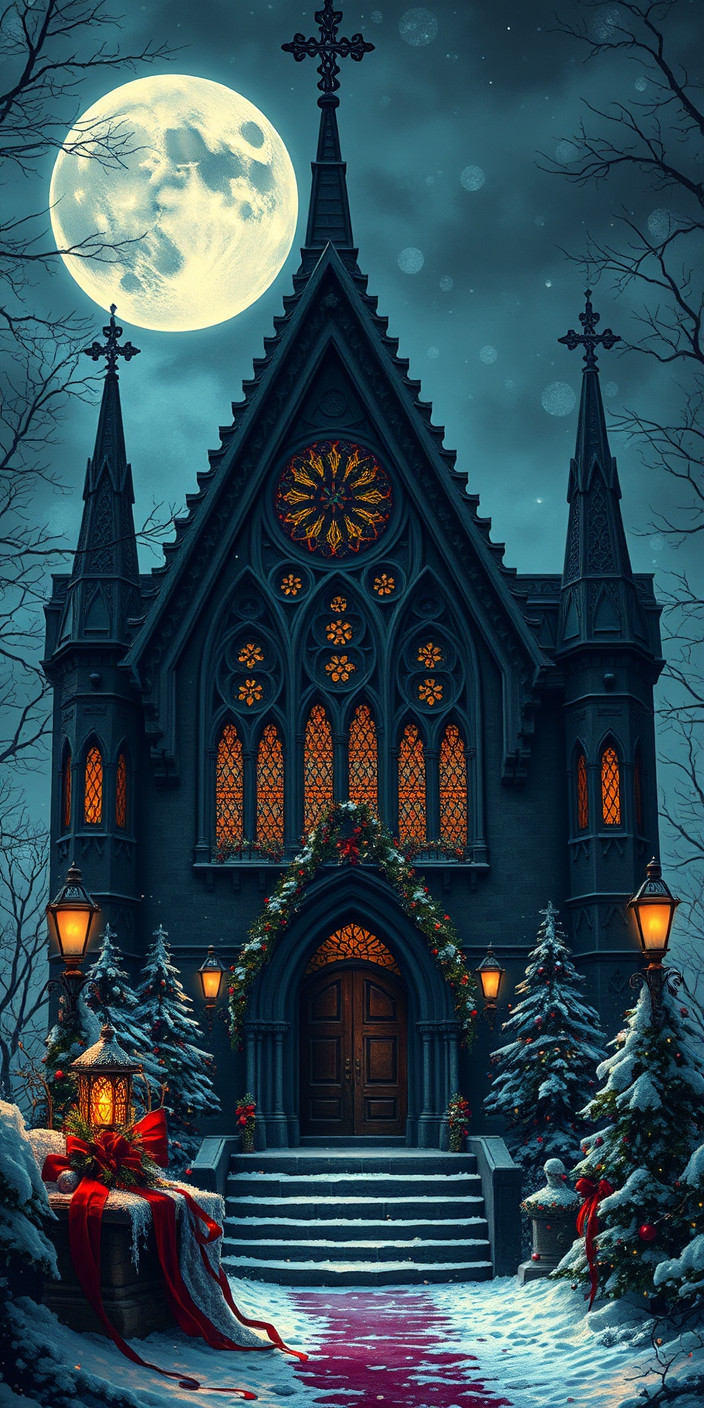 Gothic christmas 10 Phone Wallpaper