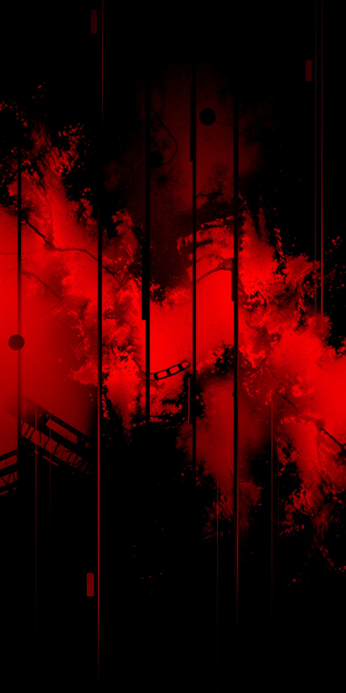 Red and black 5 Phone Wallpaper