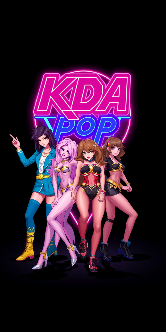 Kda pop stars 6 Phone Wallpaper