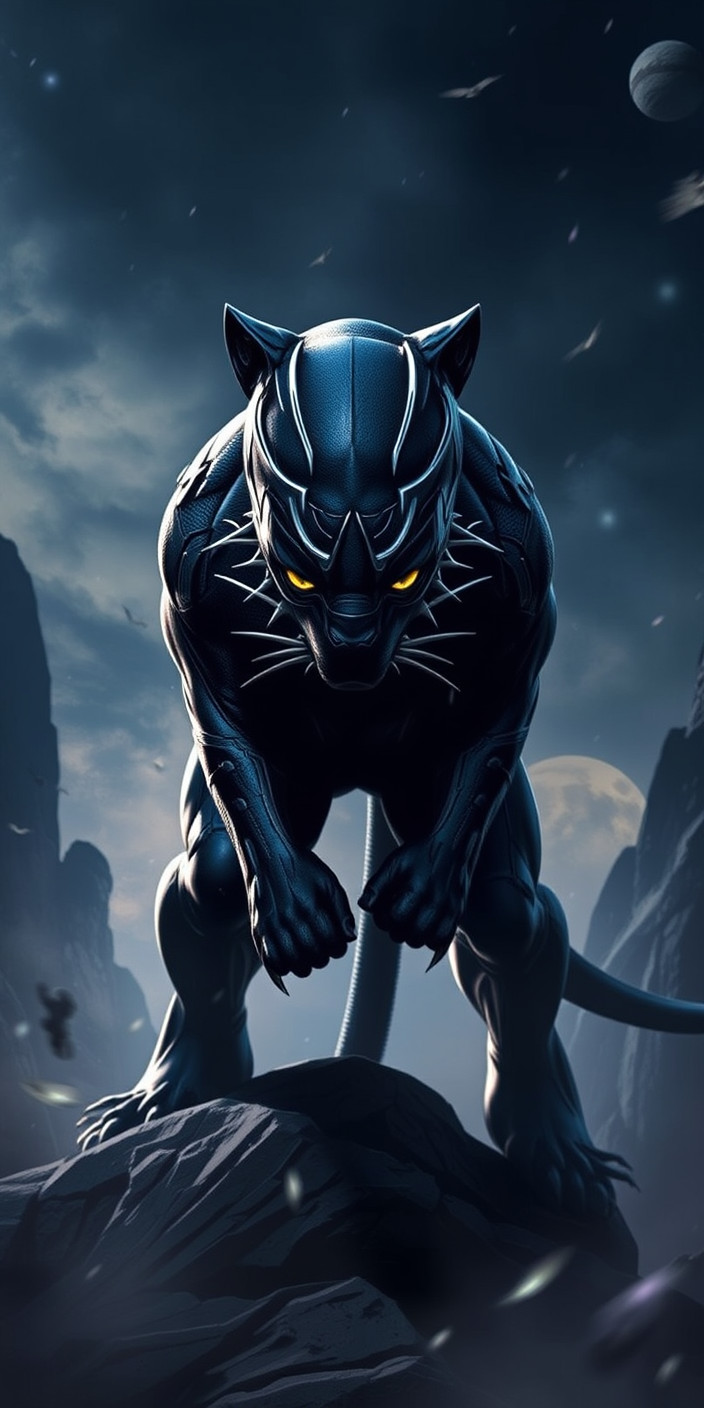 Black panther 1 Phone Wallpaper