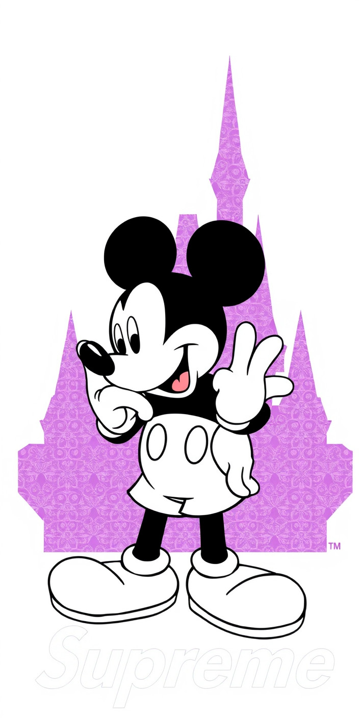 Supreme mickey mouse 3 Phone Wallpaper