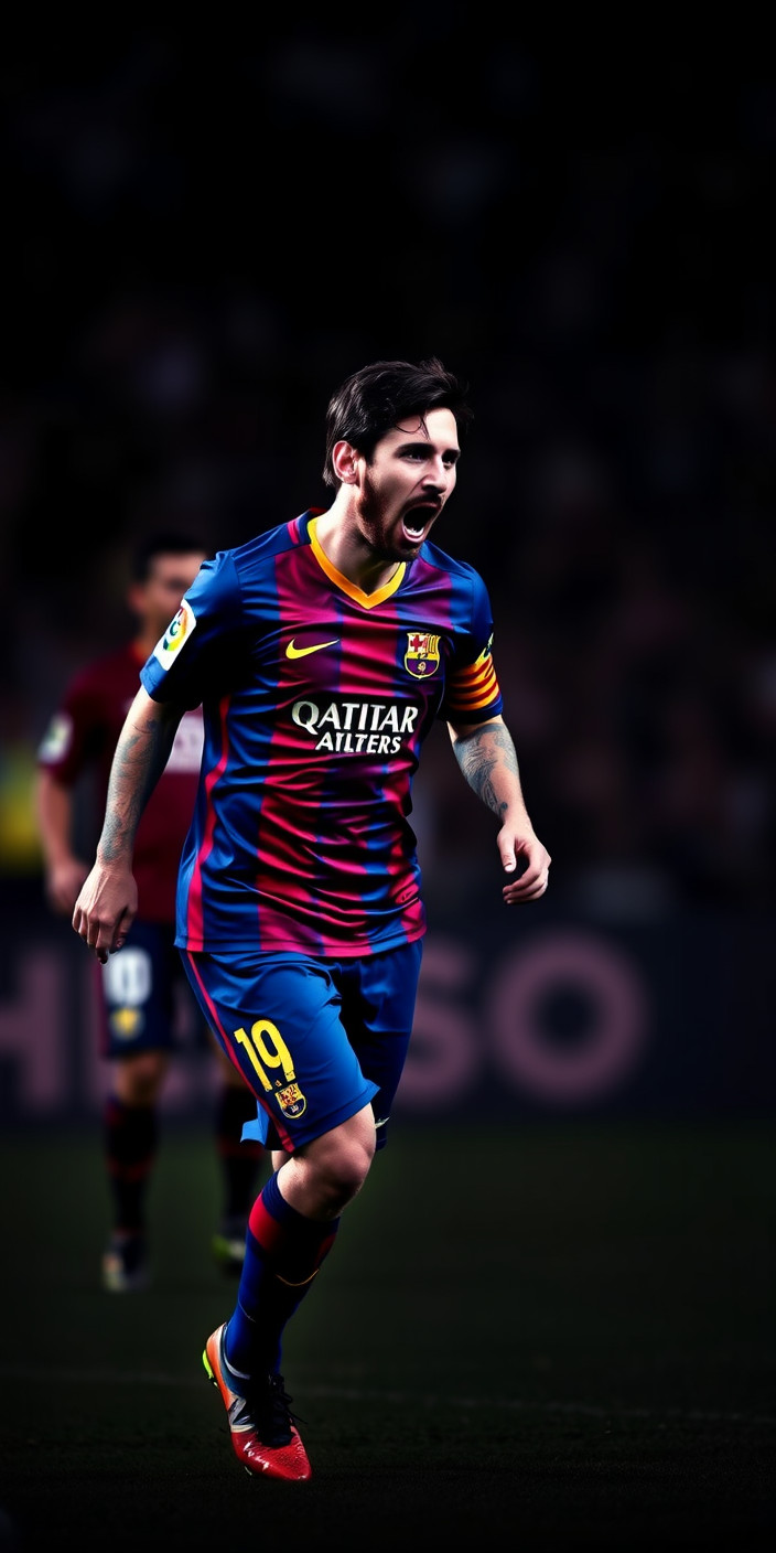 Messi 3 Phone Wallpaper