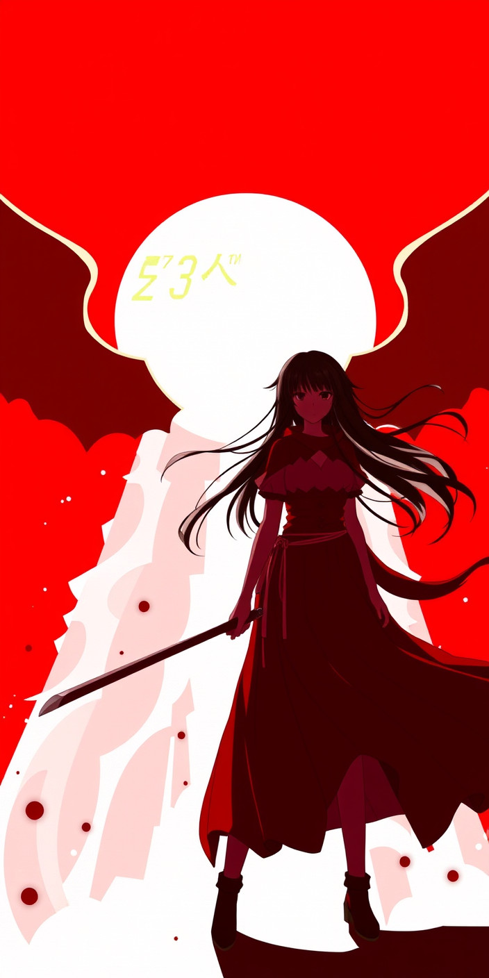 Kizumonogatari 9 Phone Wallpaper