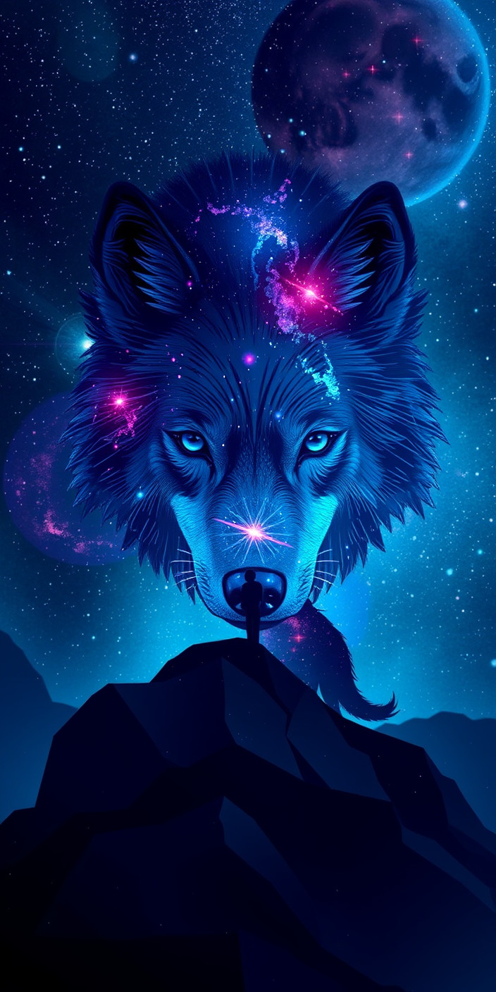 Galaxy wolf 8 Phone Wallpaper