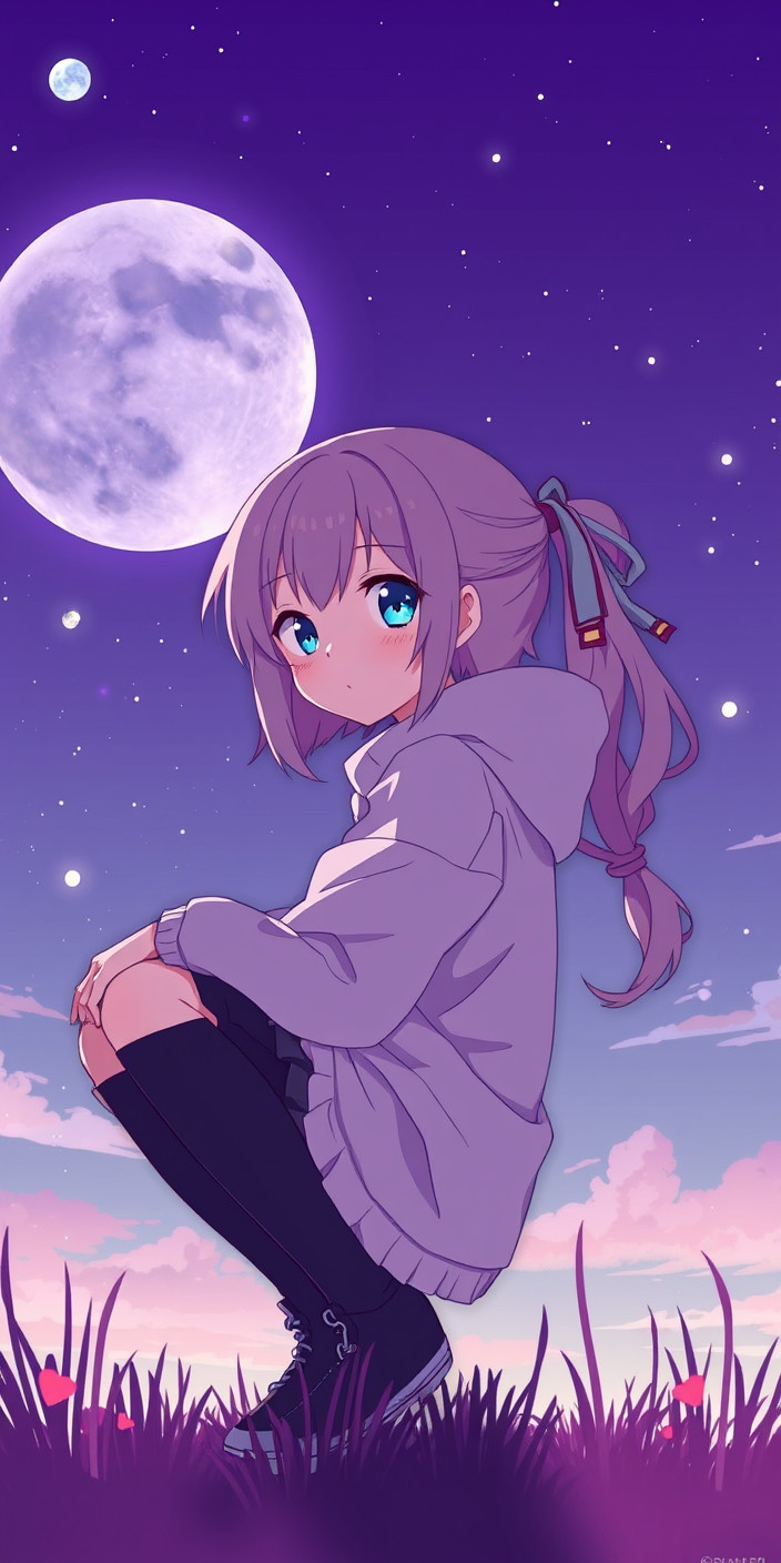 Lofi girl 7 Phone Wallpaper