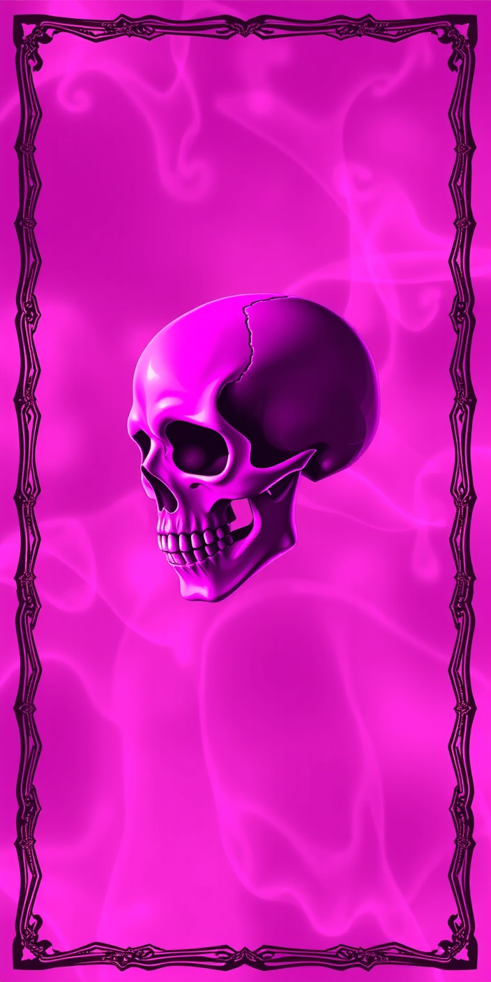 Pink skull 7 Phone Wallpaper