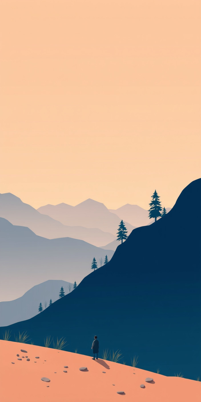 Minimalist anime 1 Phone Wallpaper