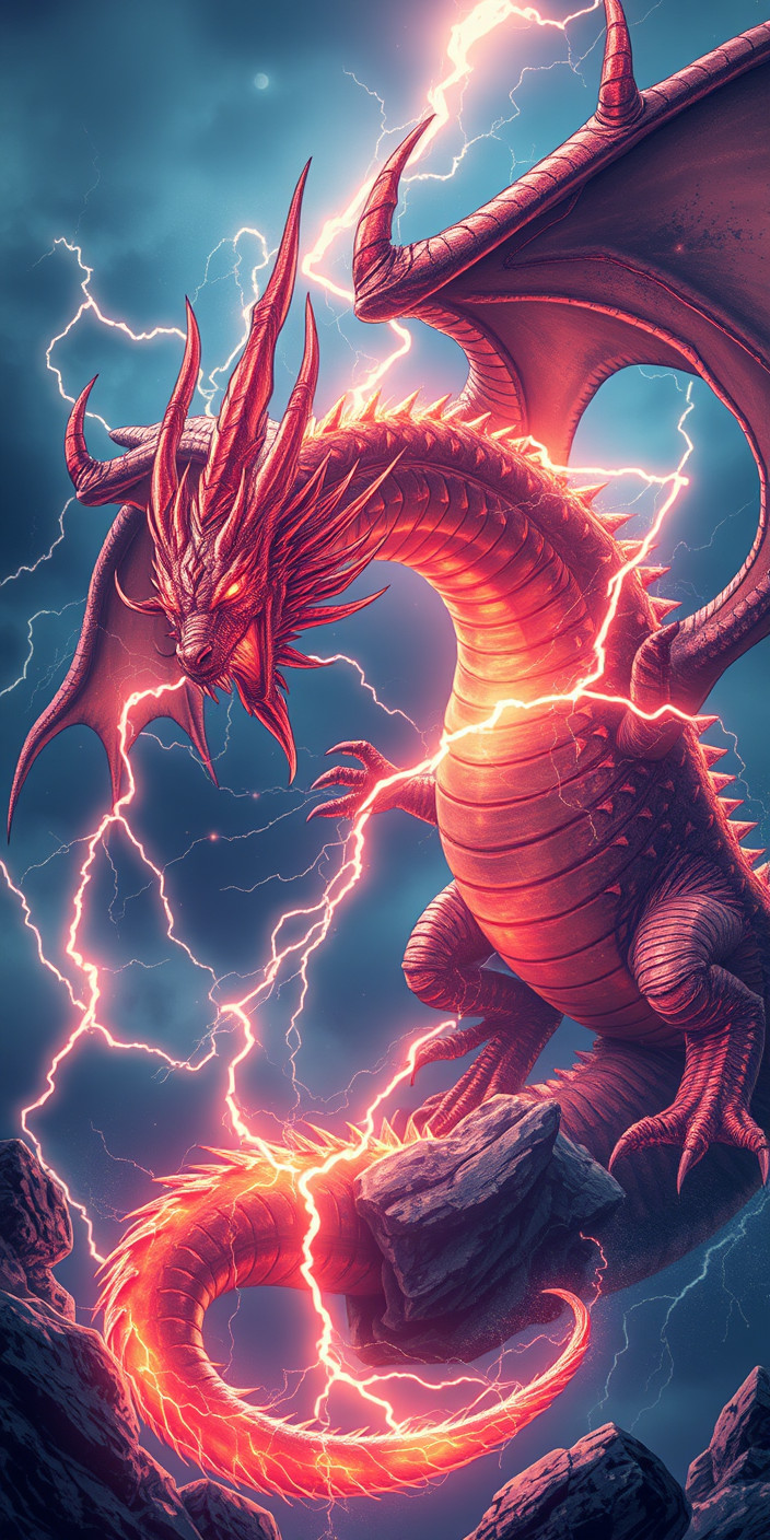 Lightning dragon 7 Phone Wallpaper