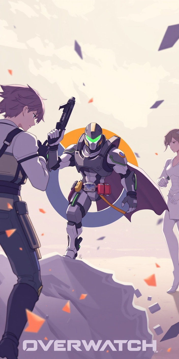 Overwatch anime 1 Phone Wallpaper