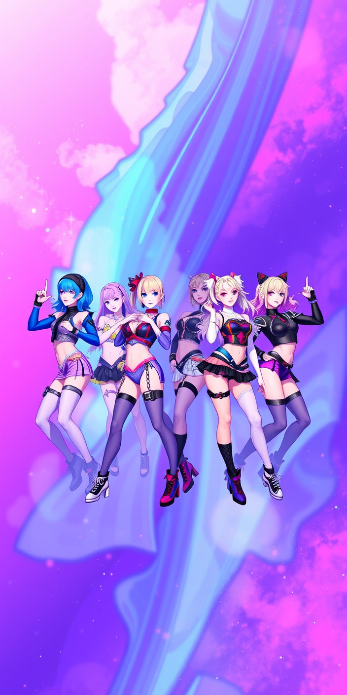Kda pop stars 8 Phone Wallpaper