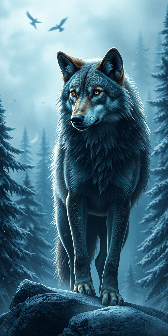 Lone wolf 10 Phone Wallpaper