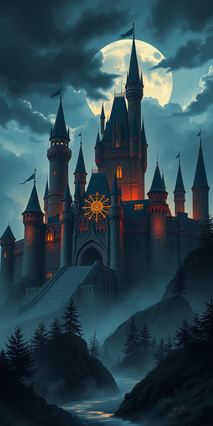 Dark castle 8 Phone Wallpaper